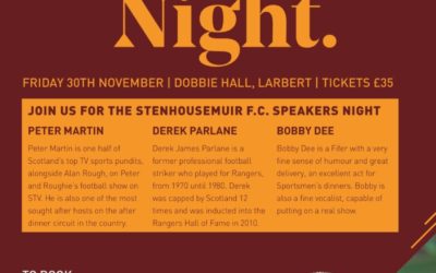 Warriors Speakers Night- JOIN US