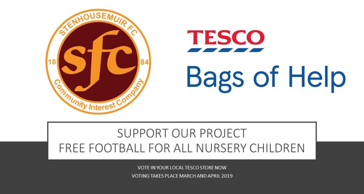 Warriors Win TESCO Bags- Free nursery football available