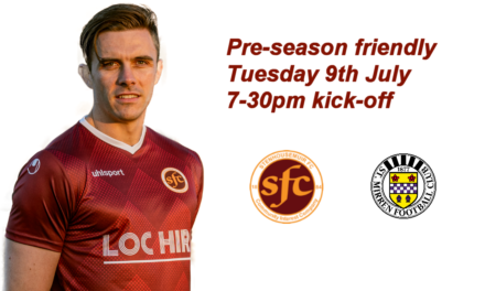 Stenhousemuir v St Mirren friendly – Result 1-1