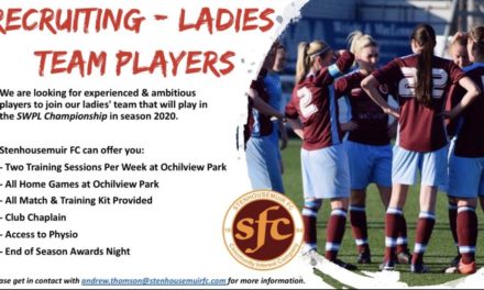 Stehousemuir FC – Recruiting Ladies Team Players