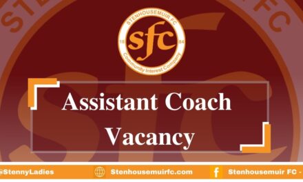 Vacancy – Senior Ladies Team Assistant Coach