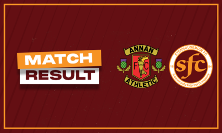 MATCH REPORT: Annan Athletic 0-2 Stenhousemuir