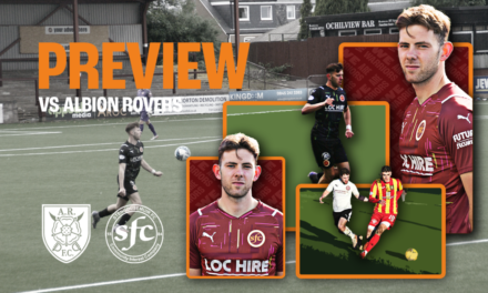 Match Preview vs Albion Rovers
