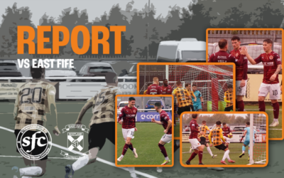 Match Report vs East Fife