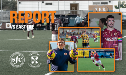 Match Report vs East Fife