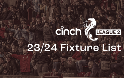 cinch League Two Fixtures | Season 2023/24