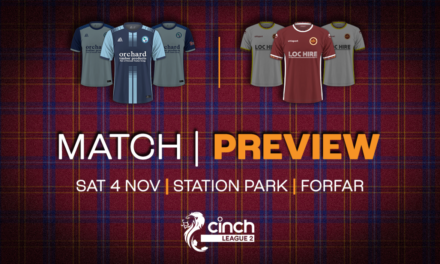 Match Preview | vs Forfar Athletic