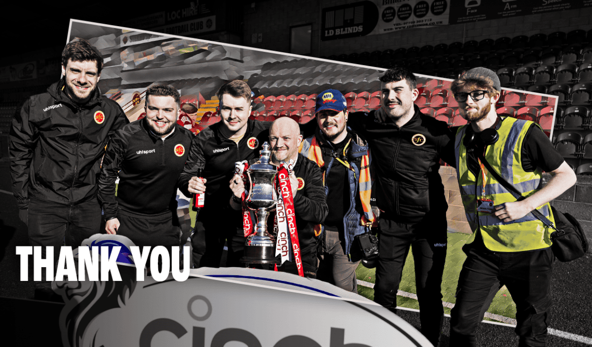 Media Team Thank You Stenhousemuir FC