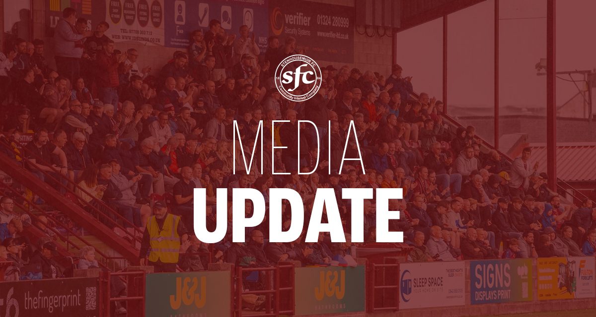 MEDIA TEAM UPDATE