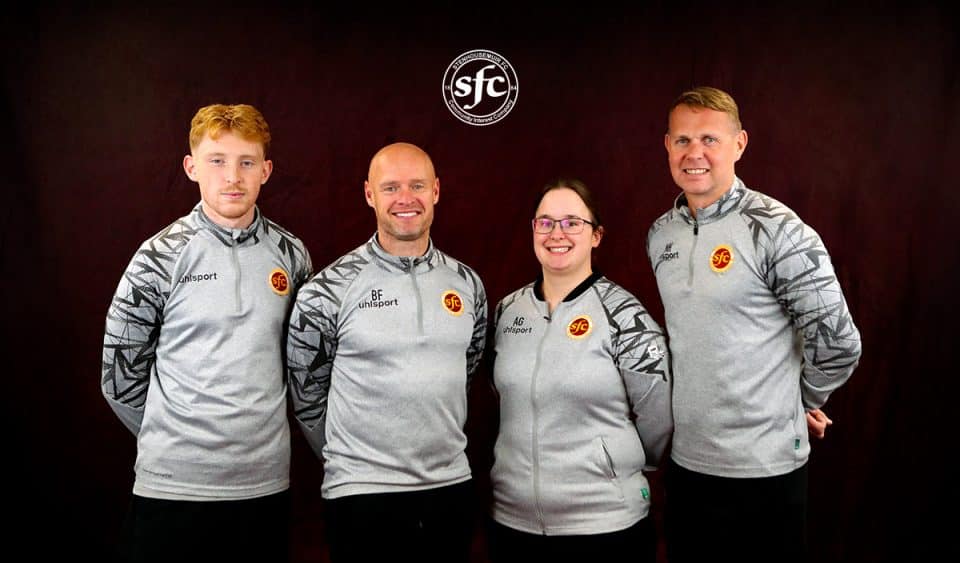 We’re thrilled to announce that Brown, Myles, Calum, and Adele have all signed new deals to continue their fantastic work at Stenhousemuir FC!