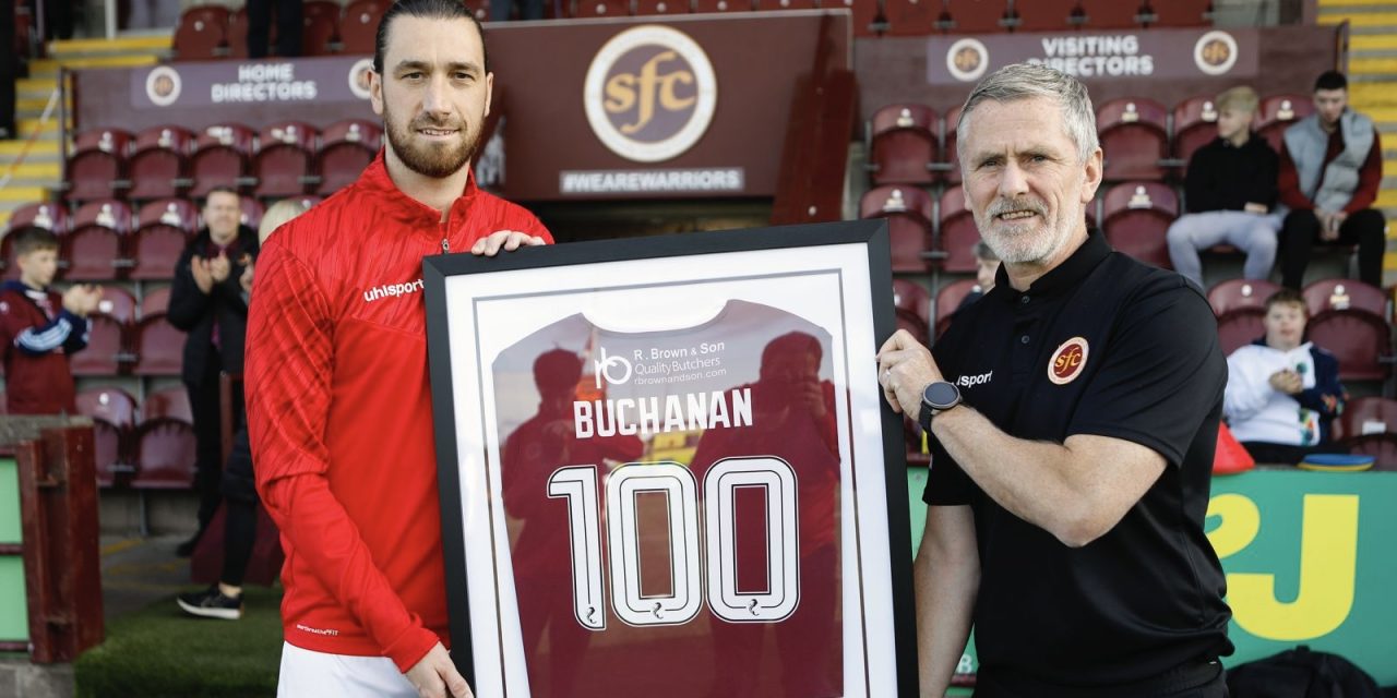 Gregor Buchanan Makes 100th Appearance for Stenhousemuir