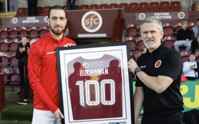 Gregor Buchanan Makes 100th Appearance for Stenhousemuir