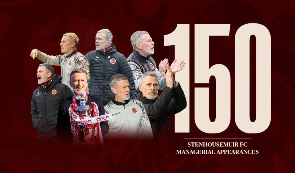 Gary Naysmith reaches a major milestone as Stenhousemuir manager.